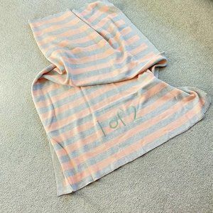 Linen Perch Twin Girls Stripe Baby Safe Blankets NWOT